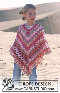 Crochet Baby Poncho, Girls Poncho, Crocheted Shawl, Crochet Poncho Free Pattern, Poncho Crochet, Kids Poncho, Crochet Poncho Patterns, Poncho Pattern