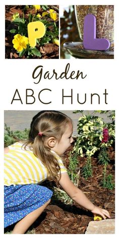 the garden abcc hunt is an easy way to learn how to use letters and numbers