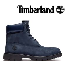 Timberland Mens 6-Inch Waterproof Boot 11.5 Navy Brand New Original Box Not Available Navy Leather Boots For Outdoor, Blue Timberland Leather Boots, Blue Leather Timberland Boots, Blue Round Toe Boots For Outdoor Work, Timberland Low, Blue Timberland Boots, Blue Boots, Timberlands, Timberlands Shoes