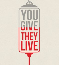 a poster with the words you give they live in red and grey on white background