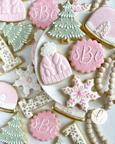 an instagram page with cookies decorated in pastel colors