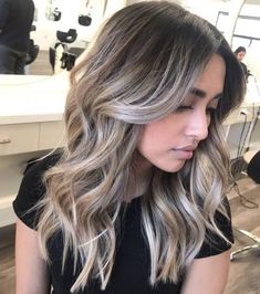 Balayage Asian, Balayage Asian Hair, Balayage Hair Ash, Ash Blonde Hair Colour, Blonde Balayage Highlights, Ash Hair, Ash Blonde Balayage, Blond Balayage, Balayage Blonde