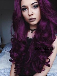 Platinový Blond, Fete Emo, Violet Colour, Rambut Brunette, Dark Purple Hair, Plum Hair, Colour Hair, Brunette Balayage, Purple Shades