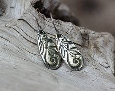 Silver Boho Earrings with Hypoallergenic Titanium Earwires, Everyday Jewelry, Rustic Casual Earrings, Antiqued Silver Drop Silver Teardrop Brass Earrings, Casual Earrings, Titanium Earrings, Small Earrings, Everyday Jewelry, Copper Jewelry, Teardrop Earrings, Boho Earrings, Bracelets For Men