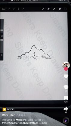 an image of a drawing on a tablet screen