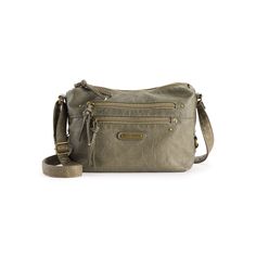 You'll love the style and versatility of this Stone & Company hobo bag. How do you accessorize? Check out our ACCESSORIES GUIDE for essential tips to elevate your style with must-have accessories.HANDBAG DETAILS 12"H x 8"W x 4"D 13" - 26" Adjustable crossbody strap Zipper closure 1 interior zip pocket, 2 interior slip pockets 3 exterior zip pocketsCONSTRUCTION & CARE Body: vinyl Lining: nylon Wipe clean Imported Size: One Size. Color: Olive. Gender: female. Age Group: adult. Casual Shoulder Bag For Everyday, Versatile Bag With Zipper Closure, Accessories Guide, Smokey Mountain, Bag Green, Crossbody Strap, Hobo Bag, Fashion Handbags, Handbag Accessories