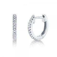 Contemporary Fine Jewelry, Diamond Earrings For Women, White Gold Diamond Earrings, Diamond Huggie Earrings, Diamond Huggies, Jewelry Essentials, Gold Diamond Earrings, Diamond Hoop Earrings, Huggie Earrings