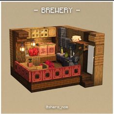 Minecraft Necessities, Glow Berry Farm Minecraft, Ancient City Minecraft, Minecraft Wall Designs Inside, Nether House, Minecraft House Interior Ideas, Minecraft Tools, Minecraft Fireplace, Minecraft Shop