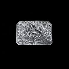 Vogt Silversmiths Trophy Buckles The Centennial Bronc Channel Buckle Elegant Hand Tooled Belt Buckles For Formal Occasions, Elegant Formal Hand-tooled Belt Buckles, Elegant Hand Tooled Belt Buckles For Formal Wear, Classic Silver Hand-tooled Belt Buckle, Classic Concho Belt Buckles For Rodeo, Classic Hand Tooled Silver Belt Buckles, Western Engraved Belt Buckles For Formal Wear, Antique Engraved Belt Buckles For Formal Wear, Engraved Western Belt Buckles For Western-themed Events