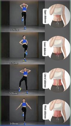 an image of a woman doing exercises for her waist and back with the caption's description below