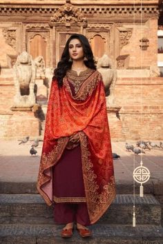 Palazzo Pakistani Suits, Designer Palazzo Salwar Kameez Dresses Online in UK - Shopkund Anarkali Lehenga Gowns, Ramadan Outfits, Georgette Palazzo, Raspberry Blush, Maroon Suit, Women Salwar Suit