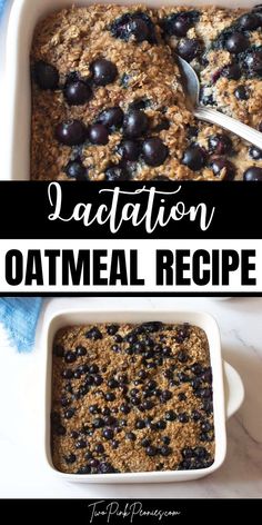 text that says Lactation Oatmeal Recipe above and below are images of oatmeal Lactation Recipes Easy, Lactation Oatmeal, Lactation Smoothie, Healthy Oatmeal Recipes, Breakfast Oatmeal Recipes, Protein Packed Snacks