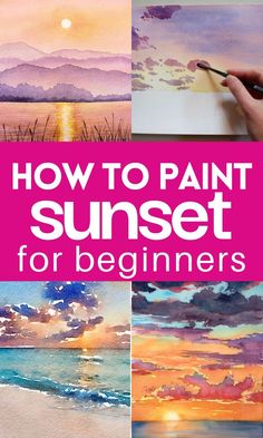 how to paint sunsets for beginners