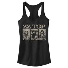 Dress in style and sing along to your favorite ZZ Top hits in these officially licensed graphic tees for men, women, and juniors from the classic rock band ZZ Top! Join iconic and original band members Dusty Hill, Billy Gibbons, and Frank Beard as you listen to their bluesy albums and enjoy the classic rock n' roll of the '70s! Band Clothes, Rock Band Tees, Zz Top, Top Celebrities, Rock T Shirts, Top T Shirt, Tee Outfit, Rock Band, Band Tees