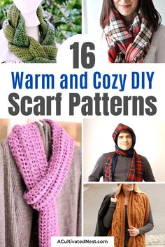 16 warm and cozy diy scarf patterns