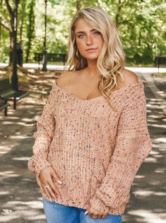 Adorable twist back sweater in a mauve color with multicolored details! Model wearing size Small Mauve Color, Off Shoulder Blouse, Bell Sleeves, Bell Sleeve Top, Off Shoulder, Sleeve Blouse, Sleeve Top, Long Sleeve Blouse, Twist