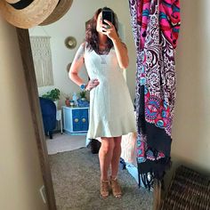 Nwot. Beautiful Off White Dress. Has Subtle Gold Threads Throughout. Never Been Worn. White Casual Fit And Flare Mini Dress, White Fit And Flare Casual Mini Dress, Off White Dress, Off White Dresses, Gold Threads, Colorful Dresses, White Dress, Off White, Womens Dresses