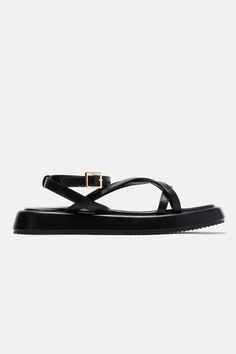 Available In Black, White, And Chocolate. Flat Sandals Square Toe Flat Heel Imported | Chill Side Flat Sandals in Black size 10 by Fashion Nova Black Slip-resistant Flat Sandals, Elegant Black Flat T-strap Sandals, Black Flat T-strap Sandals For Beach Season, Black Open Toe T-strap Sandals With Cushioned Footbed, Black Synthetic Flat T-strap Sandals, Flat Sandals, Black Sandals, Fashion Nova, Black Fashion