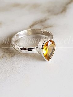 Citrine Silver Ring citrine ring, handmade ring, 92.5% sterling silver ring, Dainty ring , boho ring, minimalist ring, women's ring,yellow ring,tear drop ring FREE SHIPPING AND USPS TRACKED PARCELS WORLDWIDE. Our products are totally handmade and made with high quality gemstones and 925 solid sterling silver If you believe in buying top quality products for yourself and for your family and friends, TARA is the place where you want to be There are unique pieces, handcrafted to perfection with bri Yellow Sterling Silver Crystal Promise Ring, Yellow Sterling Silver Promise Ring, Teardrop Topaz Promise Ring, Sterling Silver Teardrop Crystal Ring For Anniversary, Gift Pear-shaped Topaz Ring In Sterling Silver, Sterling Silver Teardrop Rings, Sterling Silver Teardrop Topaz Ring For Anniversary, Yellow Sterling Silver Birthstone Ring, Yellow Birthstone Ring In Sterling Silver