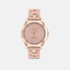 COACH OUTLET® | Libby Watch, 34 Mm Coach Watch, Gold Watches Women, Black Quartz, Coach Outlet, Women Bags Fashion, Pink Style, Coach Accessories, Apple Watch Strap, Crystal Quartz