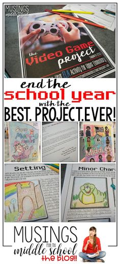 the school year best project ever is featured in this postcard for students to use