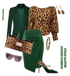 Green Outfits, Leopard Outfits, Best Winter Outfits, Diva Style, Stylish Work Attire, Classy Work Outfits