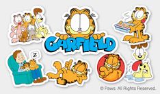 garfield the cat cartoon stickers