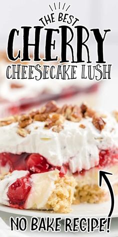 the best cherry cheesecake lush no bake recipe is in this post it's so easy to make