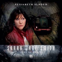 a woman standing in front of a train on the cover of her book, sara jane smith