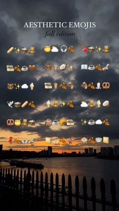 the cover of aesthetic emojis'album, featuring an image of clouds and stars