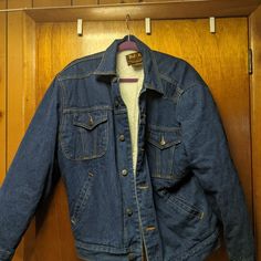 Fully Lined Medium Sized Jean Jacket. Very Warm And In Excellent Condition. From A Smoke Free Home. Lined Jean Jacket, Lined Jeans, Dream Wardrobe, Jean Jacket, Mens Jackets, Color Blue, Jackets & Coats, Man Shop, Wardrobe