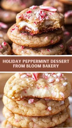 holiday peppermint dessert from bloom bakery