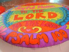 a cake decorated with the words to the lord on it