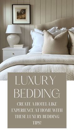 luxury bedding Comforters And Bedding, Hotel Style Bedding, Neutral Bedding, Hotel Bed, King Comforter Sets, Hotel Style, Quality Bedding, King Size Bed