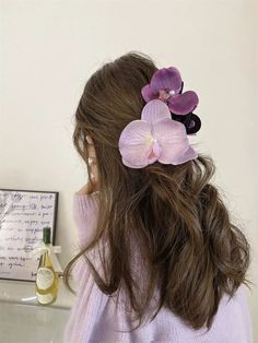 Temu Stuff, Balayage Straight, Butterfly Orchid, Flower Hairpin, Floral Hair Clip, Random People, London Food, Pearl Hair Clip, Flower Hair Pin