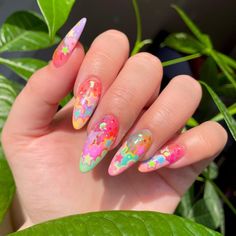 Long Nail Art, Anime Nails, Really Cute Nails, Soft Nails, Nails 2023, Kawaii Nails, Rainbow Nails, Cute Nail Art, Dream Nails