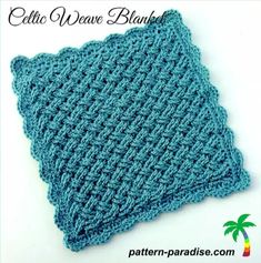 [Free Pattern] Celtic Weave Blanket - Daily Crochet Celtic Crochet, Corak Krusye, Projek Mengait, Weave Blanket, Celtic Weave, Crochet Afghan Patterns Free, Crochet Afgans, Crochet Blanket Afghan, Afghan Patterns