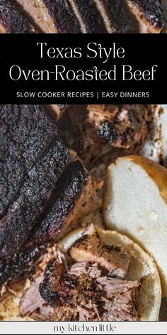 texas style oven roasted beef slow cooker recipe