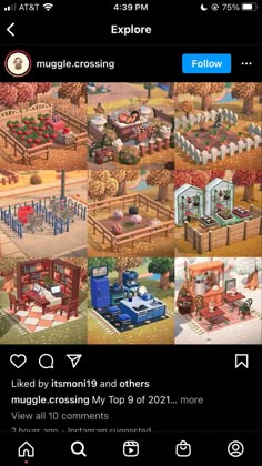 an iphone screenshot shows the location of several farm buildings and other things on display