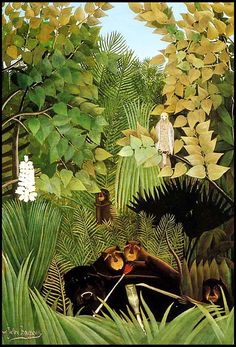 Henri Rousseau - Merry Jesters - Hakyarts Shenron Dragon, Philadelphia Museums, Philadelphia Museum Of Art, Art Et Illustration