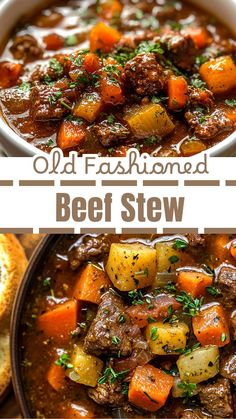 Easy Dinner Recipes Your Family will Love: Old Fashioned Beef Stew Old Fashioned Stew, Stew On The Stove Top, Boneless Stew Beef Recipes, Beef Stew With Beef Broth, Beef Stews And Soups, Beef Stew Tips Recipes, Basic Beef Stew Crock Pot, Paula Deen Beef Stew Recipe, Stew Beef Tips Recipes