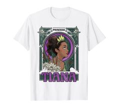 the princess is tiana t - shirt with an image of her face on it