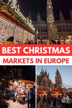 Experience the magic of Europe’s Christmas markets with this comprehensive train itinerary! Visit charming markets in Germany, Austria, and France while enjoying festive treats like Glühwein and roasted chestnuts. Discover tips for navigating by train and the best times to visit these enchanting holiday destinations! Best Christmas Markets In Europe, Best European Christmas Markets, Europe Cities, Christmas Destinations, Europe Bucket List, Best Christmas Markets