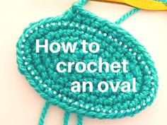 a crochet hook with the words how to crochet an oval on it