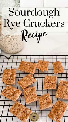 These sourdough rye crackers are my favorite way to enjoy properly prepared traditional grains in a cracker. Sourdough rye crackers are one of my favorite snacks to have on hand. Crackers are one of those foods where it can feel easy to compromise on traditional food principles, but it doesn’t have to be that way! Guest Snacks, Use Sourdough Starter, Seeded Crackers, Rye Sourdough Starter, Seed Crackers Recipe, Sourdough Rye, Healthy Crackers