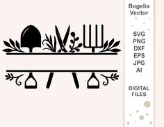 the svg file is designed to be used for cutting and decorating utensils