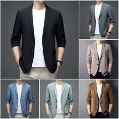 Summer Cotton Business Blazer, Summer Business Cotton Blazer, Long Sleeve Business Casual Blazer For Summer, Long Sleeve Blazer For Business Casual In Summer, Business Casual Long Sleeve Blazer For Summer, Casual Summer Business Outerwear, Casual Summer Business Casual Outerwear, Casual Summer Sport Coat For Workwear, Summer Business Casual Long Sleeve Blazer