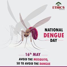 a mosquito with the words national tongue day on it's front and bottom corner