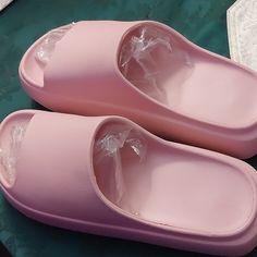 Platform Outdoor Slides Non-Slip Casual Platform Outdoor, Platform Slides, Pink Ladies, Slides, Slip On, Women Shoes, Pink, Women Shopping, Color