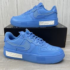 Nike Air Force 1 Fontanka University Blue DH1290-400 Women's Size 7 New Without Box/ box missing top lid Fast Shipping *100% AUTHENTIC PRODUCTS *Please view all photos, description and details *We offer the best in sporting goods, sneakers and more *Feel free to contact us with any questions Nike Air Force 1 Blue High Top, Air Force 1 University Blue, Luxury Blue Nike Air Force 1 Sporty Sneakers, Blue Timberland Boots, Blue Synthetic Nike Air Force 1 Sneakers, Nike Blue Synthetic Sneakers, Timberland Boots Women, Couple Shoes